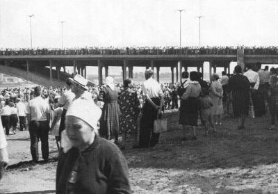 Торжественное открытие моста через Волгу. 25 августа 1963 года
